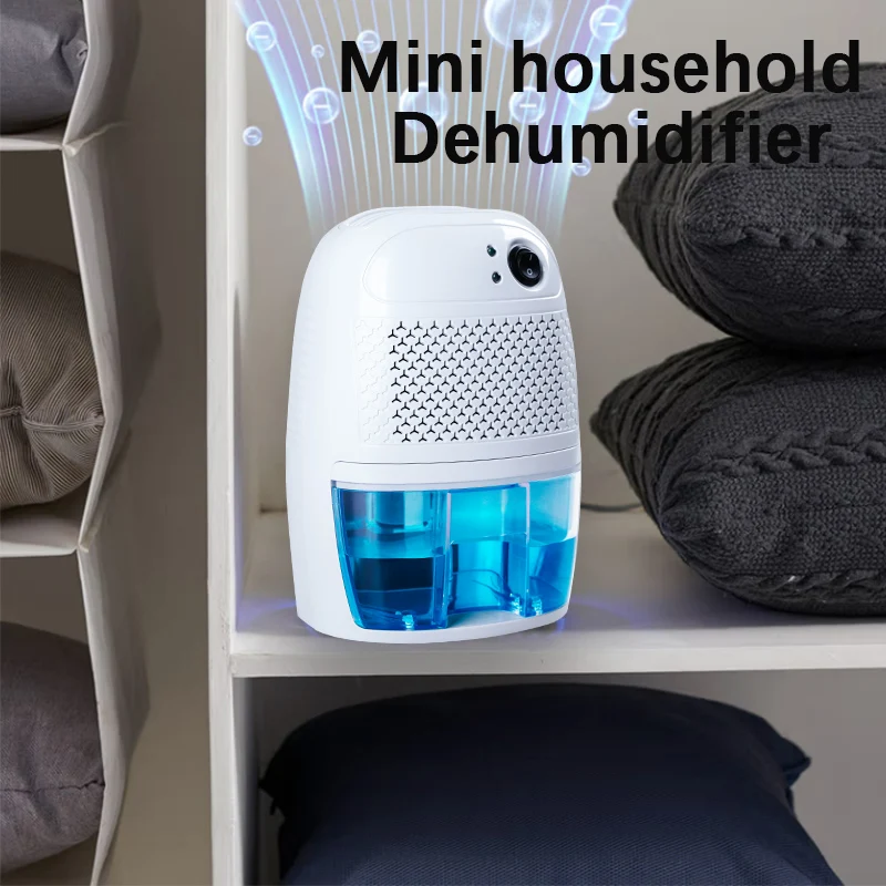 2024 New Launch Moisture Absorber Dryer Machine basement closet home car mini dehumidifier with light LED Display Quiet 800ml