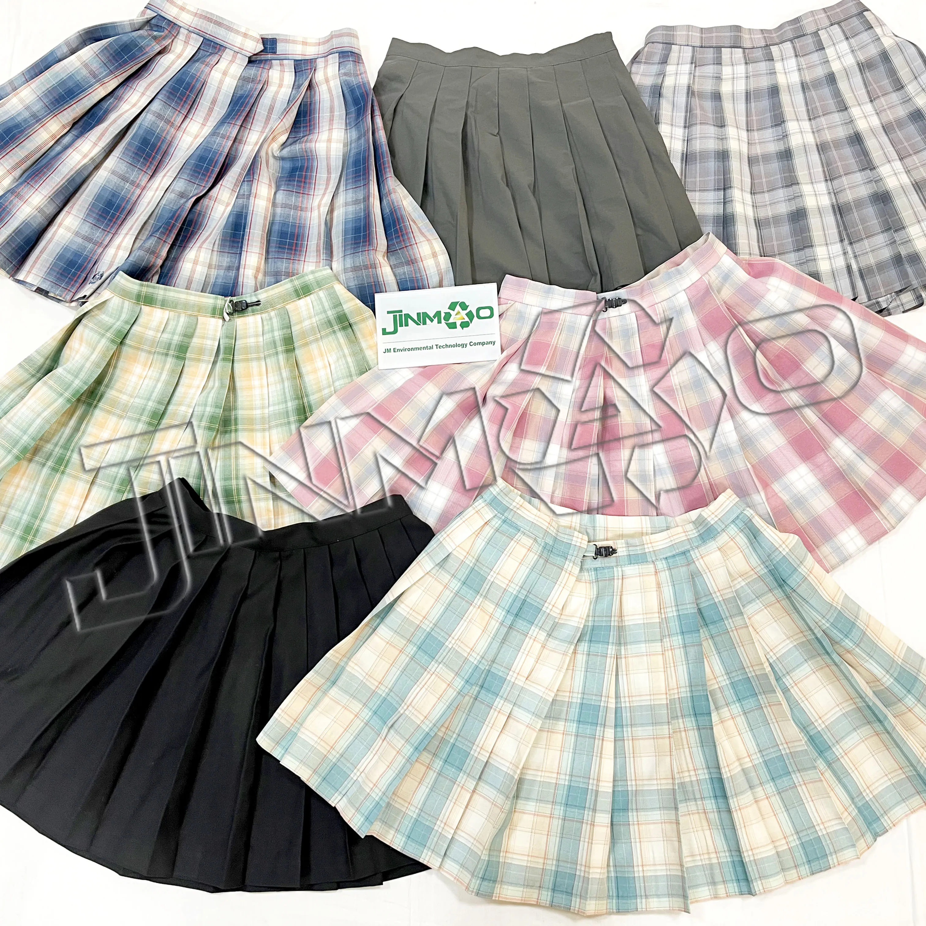 original factory wholesale Southeast Asia hot sale cotton a-line skirt JK summer used clothes for women