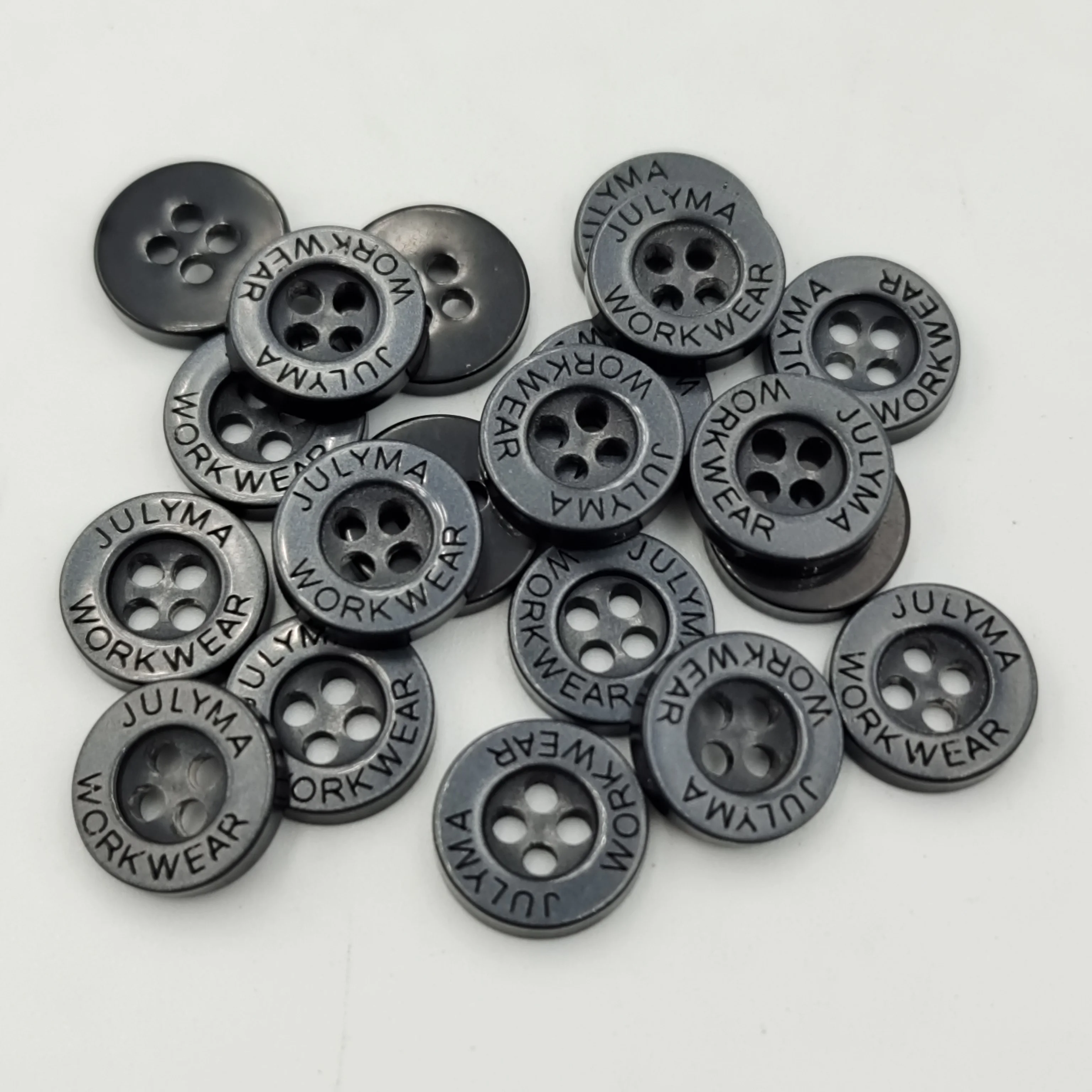 custom 18L engraving brand name plastic 4 holes plastic buttons