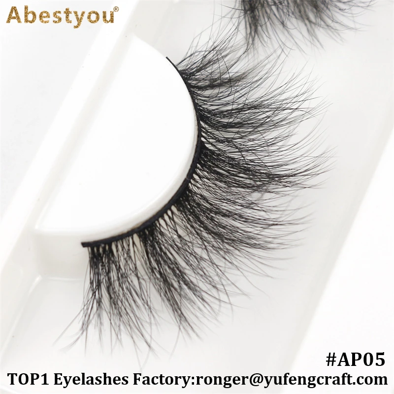 Abestyou Best Selling Extra Fluffy 6D eyelashes Wholesale 20mm 3D Mink Lashes With Own Brand 25mm 5D Mink Eyelash