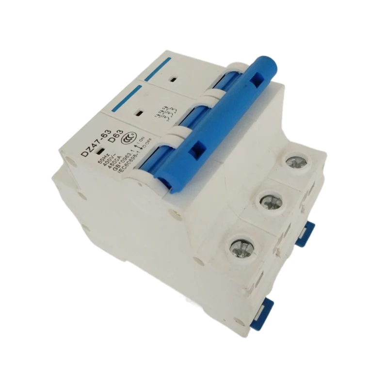 2022 Residual 3P DZ47-63A MCB Miniature Magnetic Circuit Breakers
