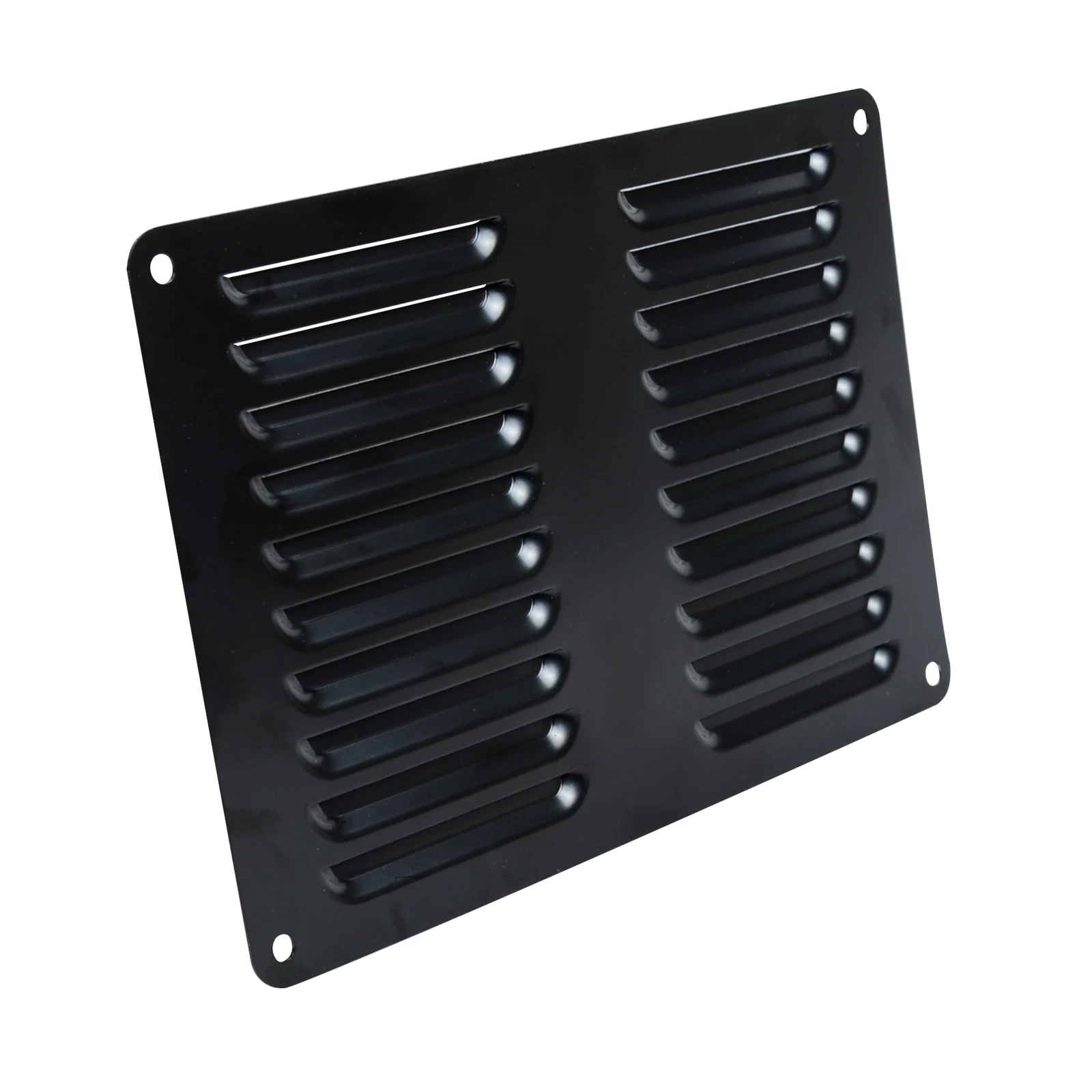 VENTILATION GRILL LOUVRE BLACK 233MM X 148MM CARAVAN RV MOTORHOME AIR VENT PARTS