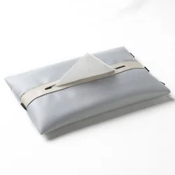 Multifunction Hanging Paper Organizer Car Tissue Holder Solid Color Pu Leather Tissue Box