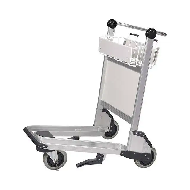 Good Price Luggage Caster Four Wheels Passenger Baggage Airport Trolley Cart