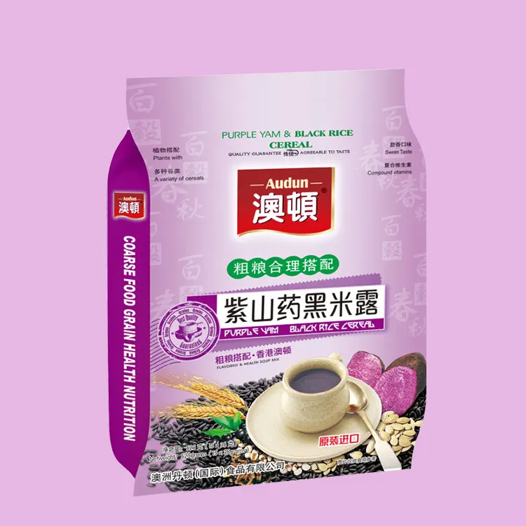 
Wholesale nutritious cereal healthy breakfast purple yam breakfast cereal brewed into drink products for adults 