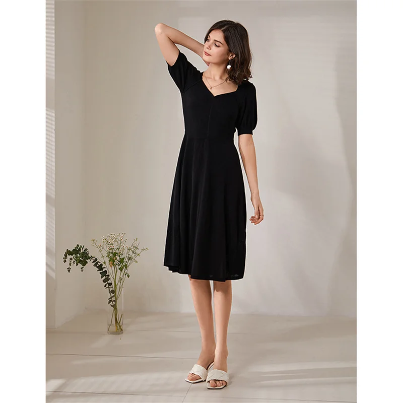 Woman Clothes Wholesale Modern Designs Knit Maxi Dress Elegant Short Sleeve Evening Dresses Women Summer Dresses