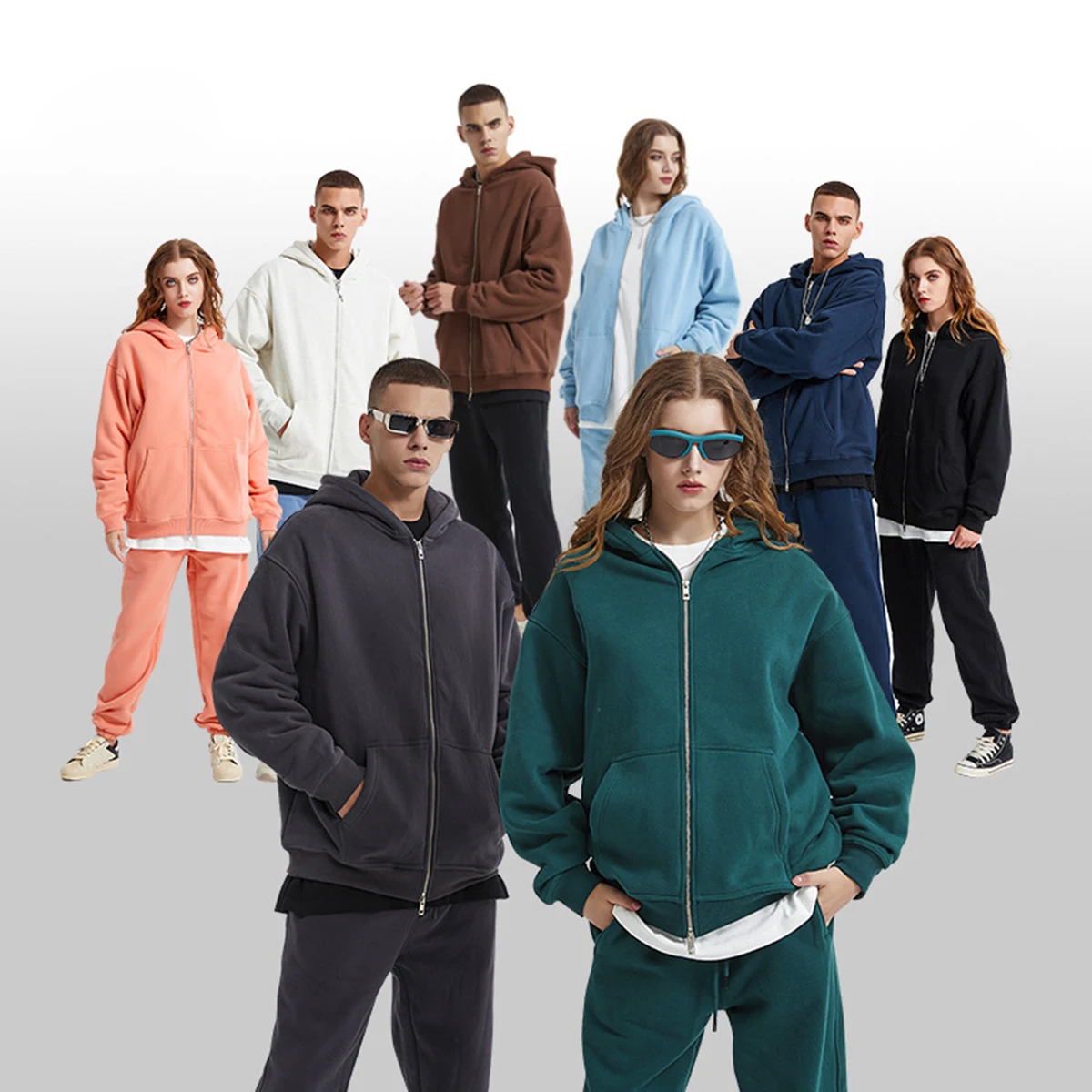 Custom OEM No string 360 gsm oversized Hoodies drop shoulder heavy weight hoodies Unisex for high quality