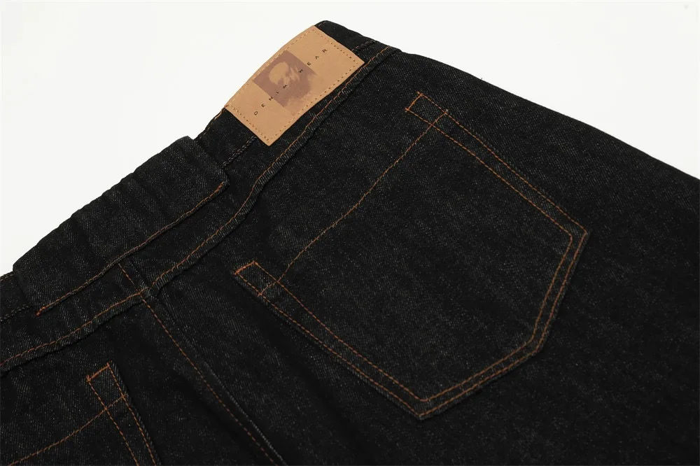High Quality Vintage Custom Manufacturer Cotton Heavy Baggy Italian Raw Wide Leg Japanese Selvedge Bootcut Denim Jeans Men