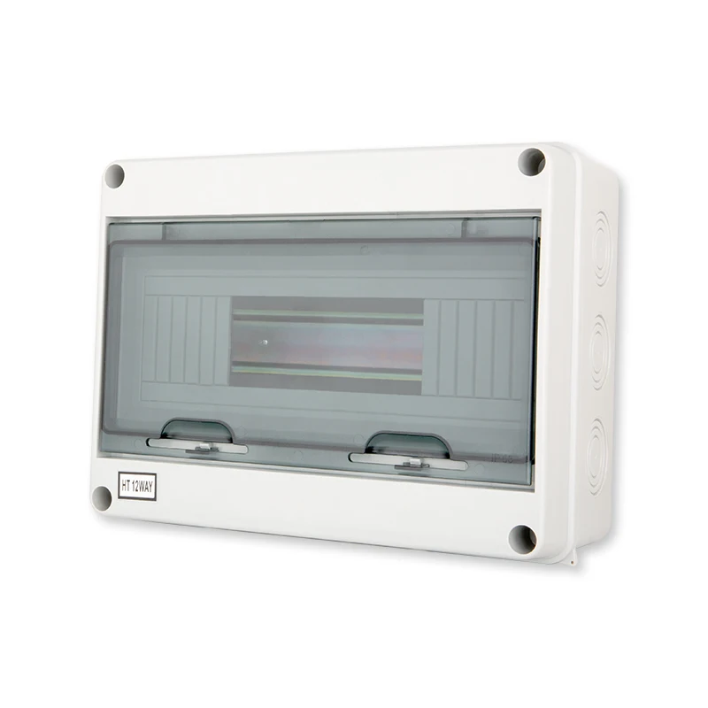 WOSOM  WT12 12 Modules Weatherproof Distribution Box IP65 12v switchboard distribution box waterproof