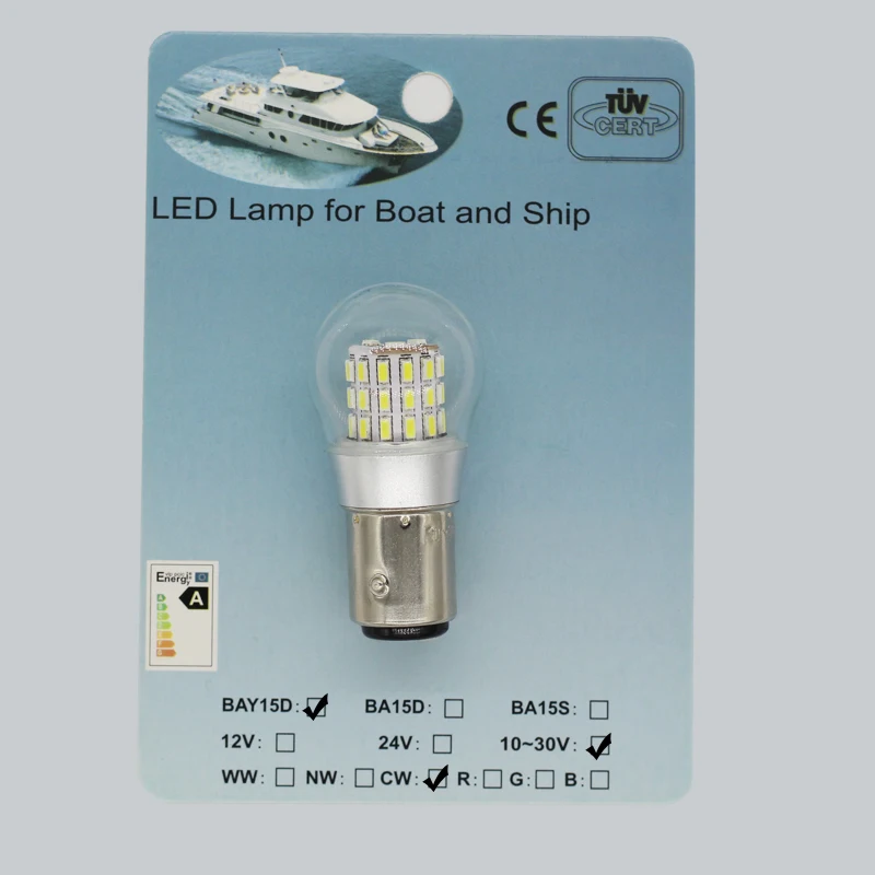 Marine Accessory S25 10-30V 12V 24V OK BA15d BAY15d B15 BA15s LED Navigation Signal Lamp Light Bulb CE