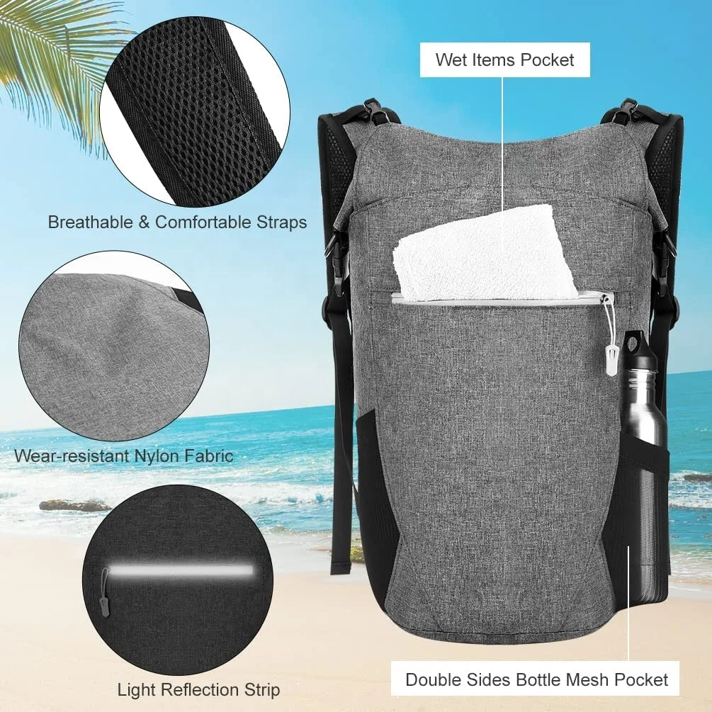 Chinese Factory 20L Rolltop Lightweight Sack Waterproof Floating Dry Bag Pouch Pack Fishing Kayaking Boating Camping Rafting