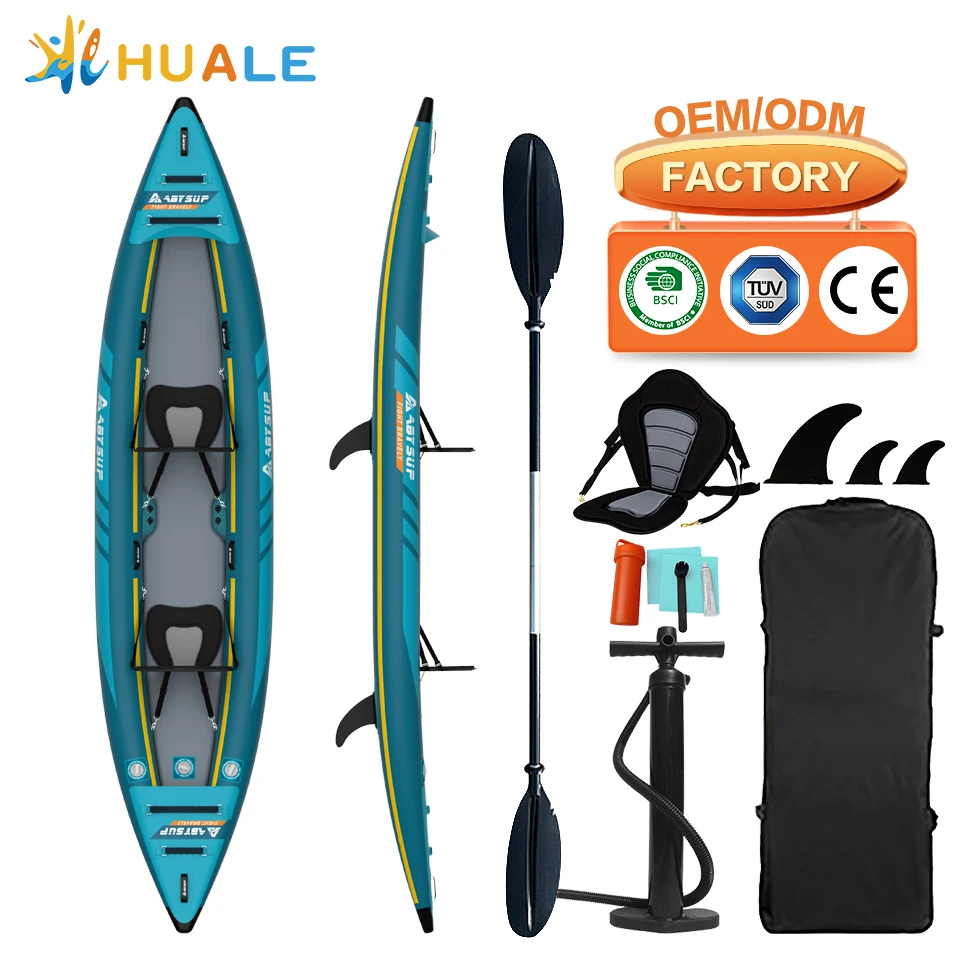 2024 Huale High Quality Factory Wholesale Price Inflatable TPU Packraft Kayak Pack Raft Boat For Sell Kayak Stabilizing