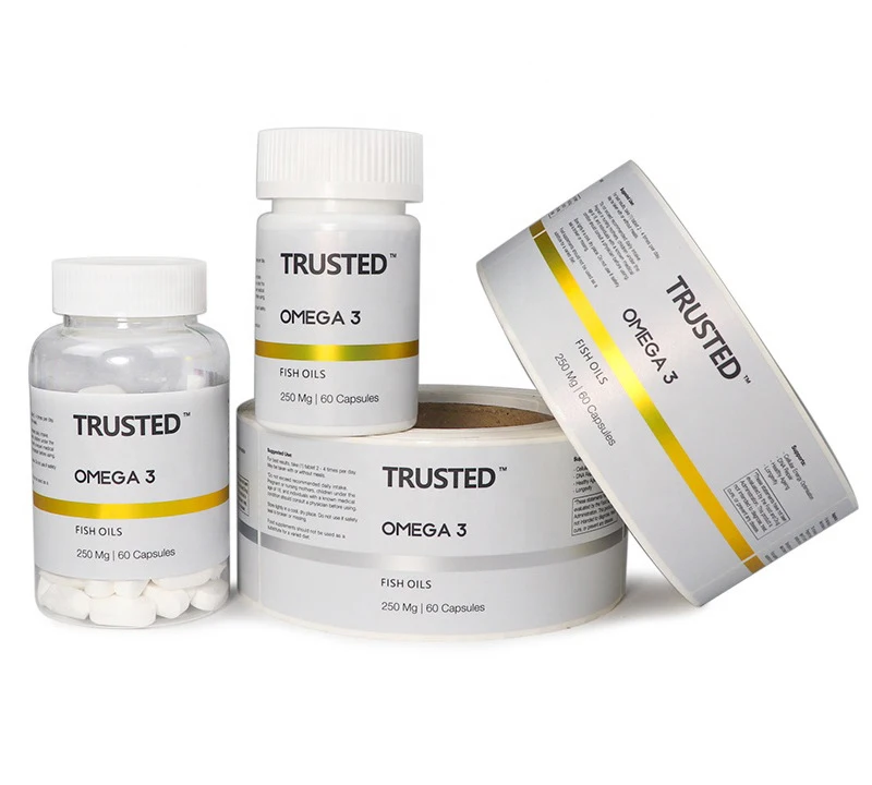 Customized Size 3Ml Bottle Or Jar For Medicine With Label Medical Bottle Tablets Pills Labeler Pharmaceutical Vial Labels