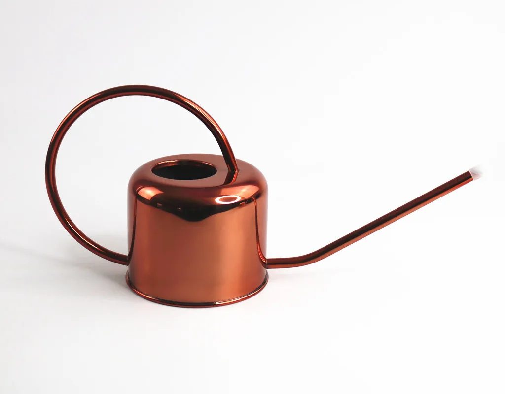 1L 1.5L Decorative Antique Garden Metal Stainless Steel Copper Watering Cans Planting Flower Water Pot Copper Watering Can
