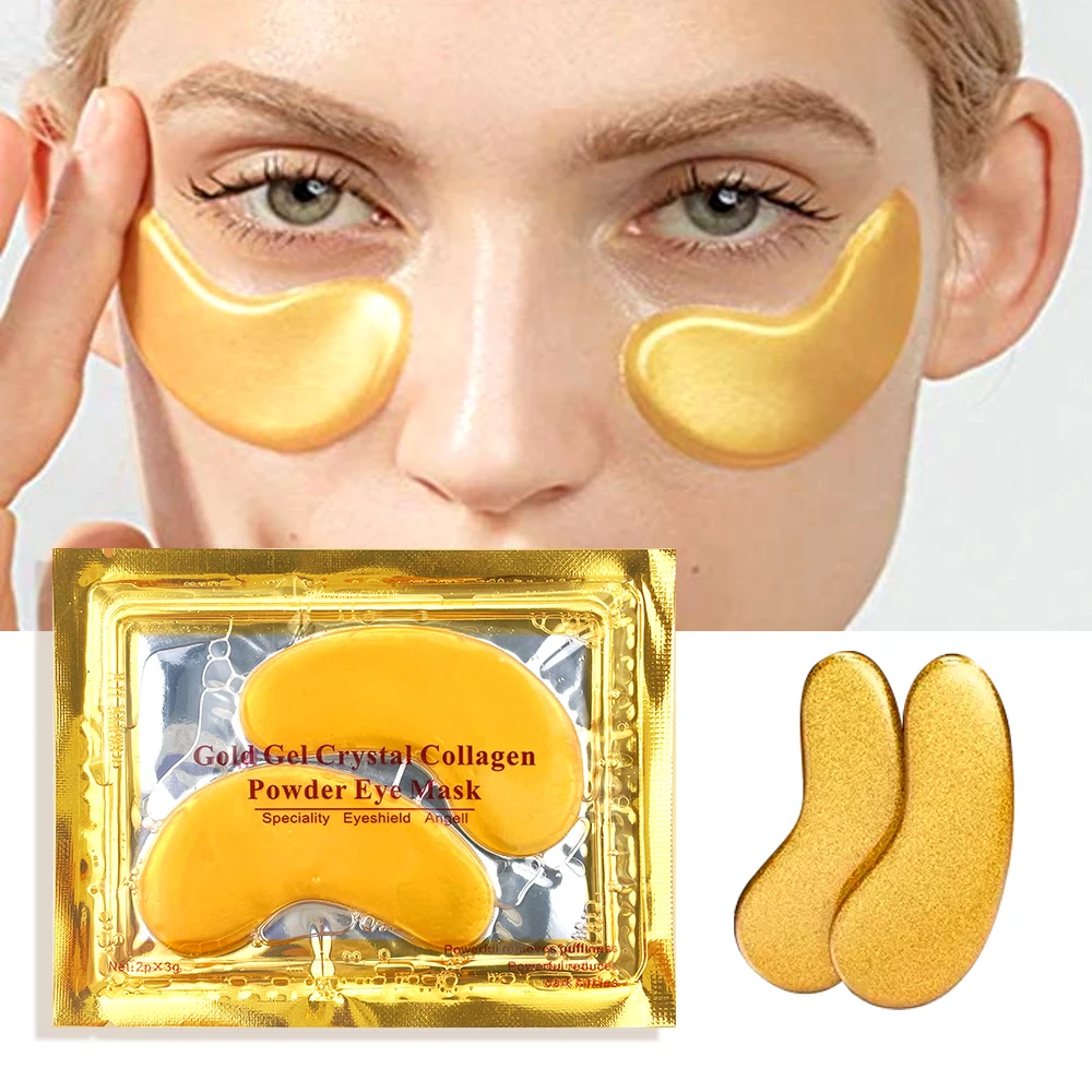 Collagen gel Under Eye Pads Private Label Undereye Gel Eye Mask Skin Care 24K Gold Eyemask