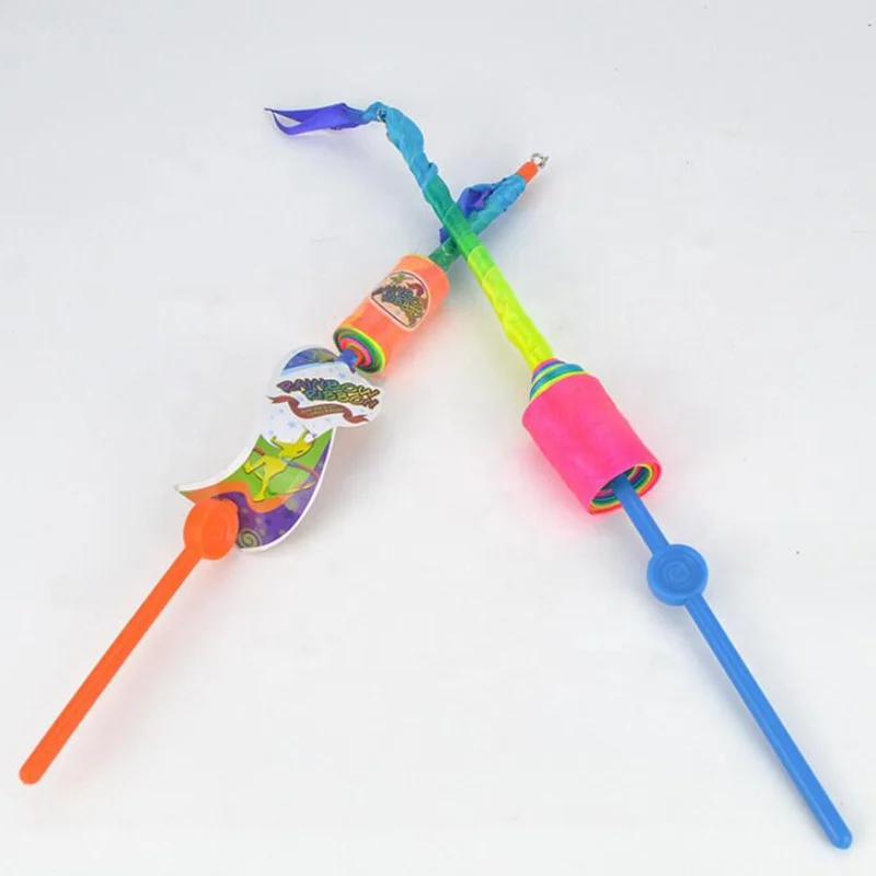 Wholesale Outdoor Sport Games Ballet Streamer Twirling Rod dance wands Rhythmic 2M Gymnastics Ribbon Toys for kids