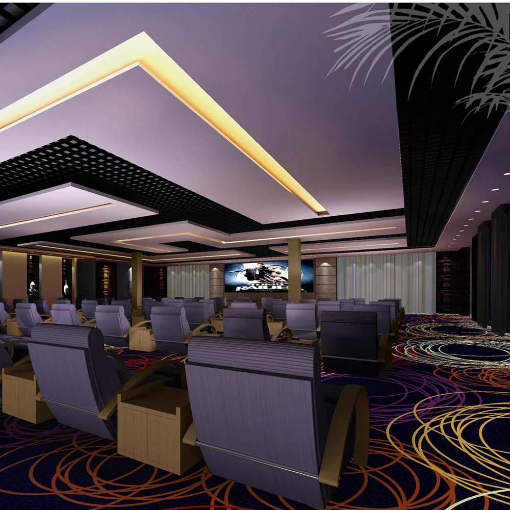 Modern style commercial cinema carpet guest room carpet movie theater carpet