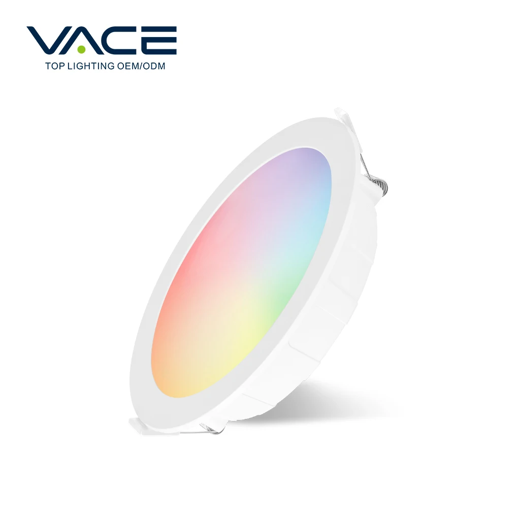 LED TUYA Downlight WIFI Bluetooth Zigbee Ultra Thin IP44 CE EMC LED Recessed Smart Downlight for Home Hotel