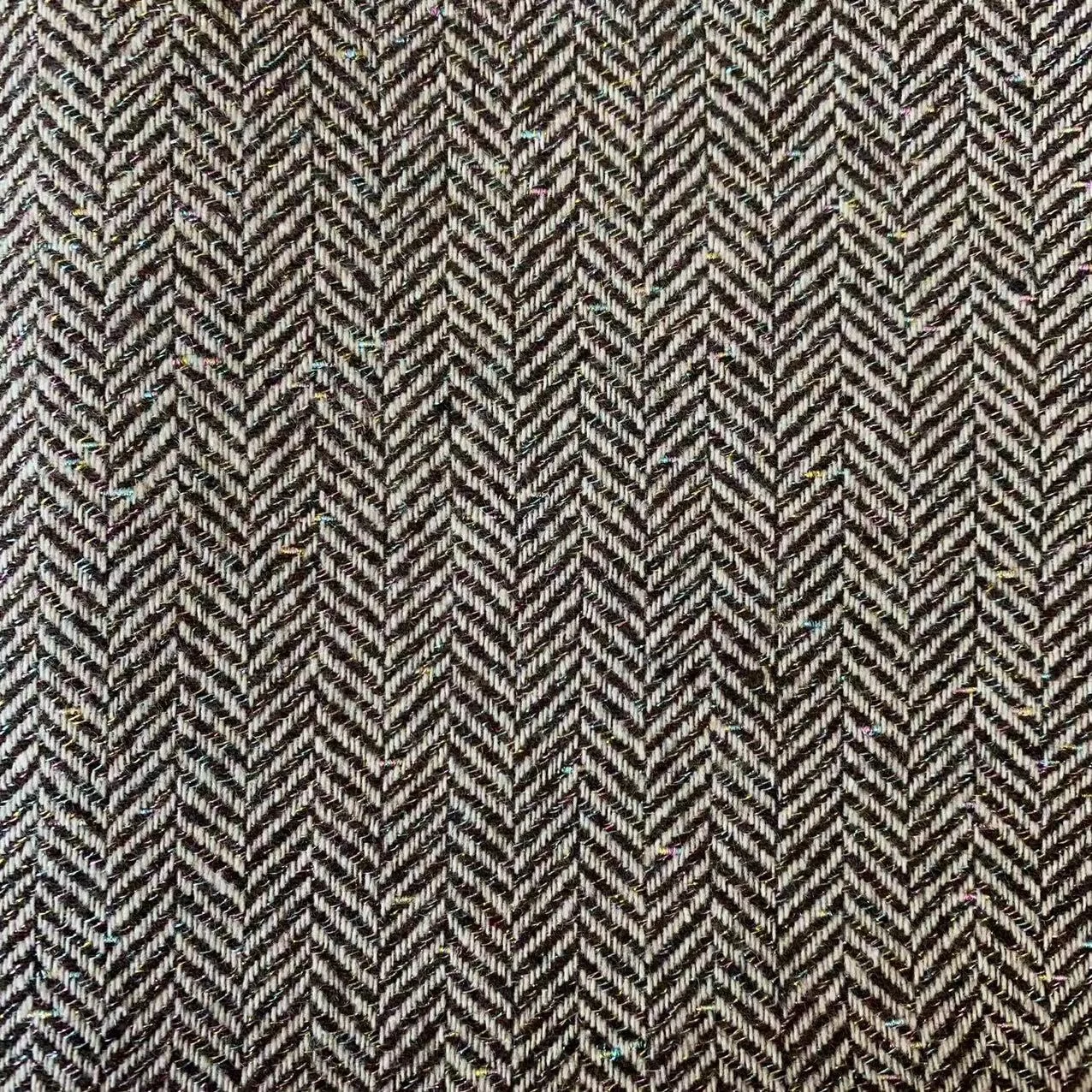 30 Wool 470g/m Melton Color Thread Gold Thread Fish Bone Shaped Dress Coat Spot Herringbone Fabric