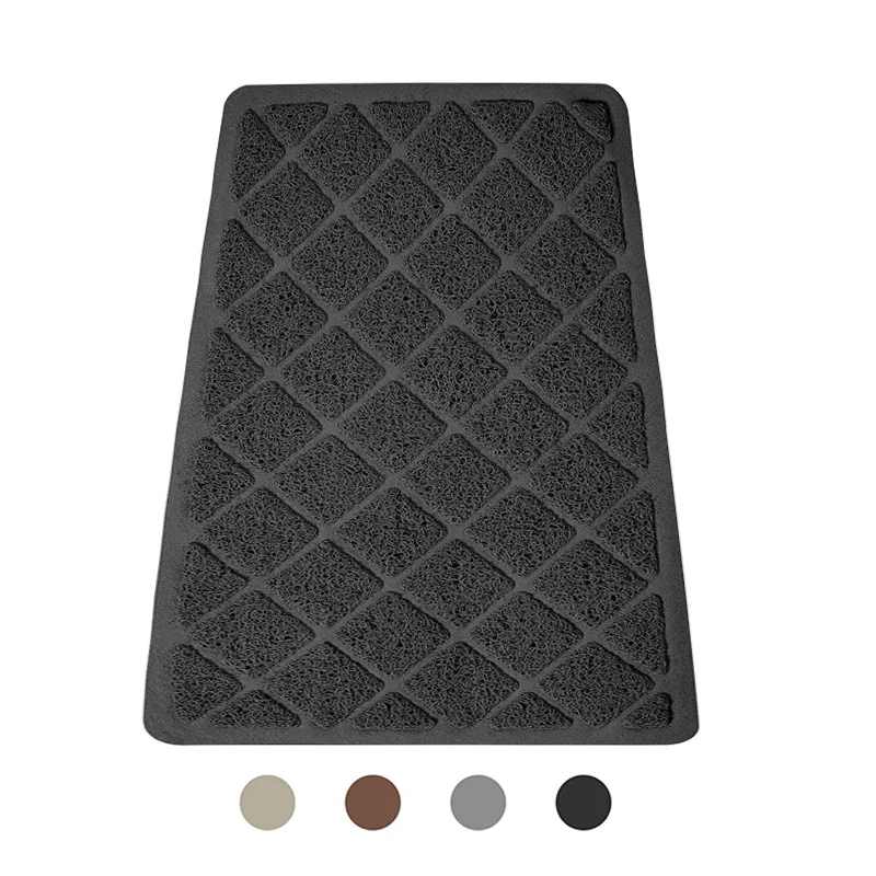 Premium Pet Litter Mat Multifunctional Waterproof Soft Non-Slip Kitty Litter Trapping Mat Washable PVC Cat Litter Mat