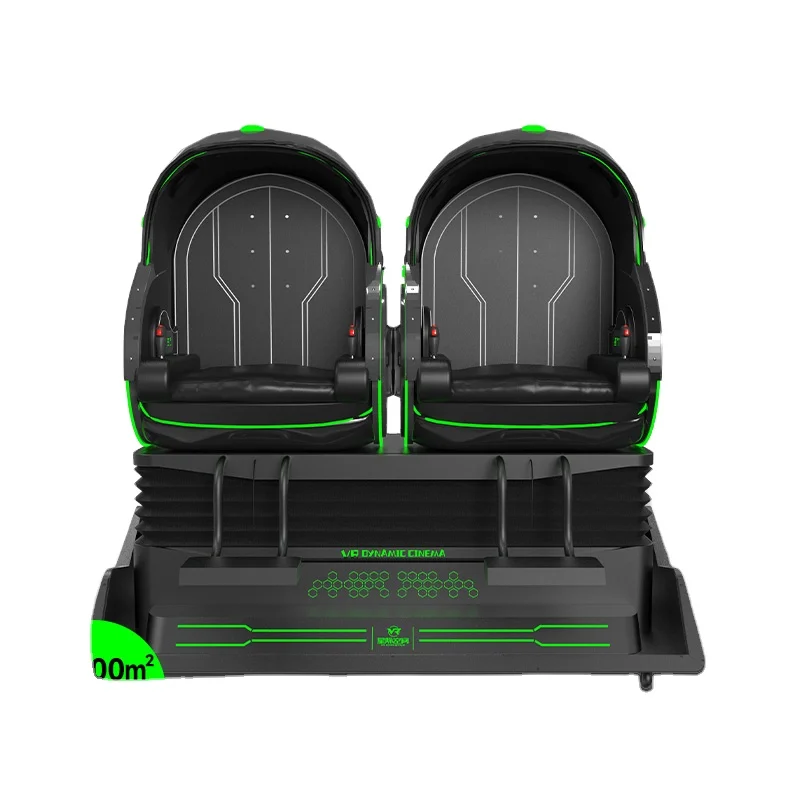 VR Star Space VR Machine Manufacturer 2 Seat Virtual Reality Egg Chair Shape Theme Park 9D VR Egg Chair Simulator Supplier