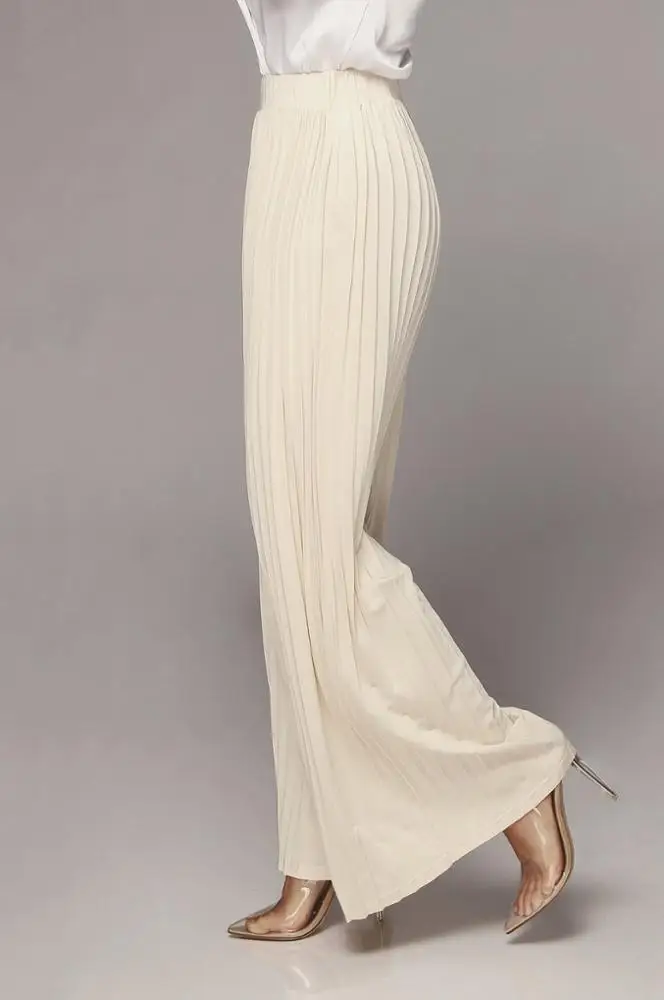 Brand new Autumn Sexy Pleated Loose Casual High Waist Women Trousers