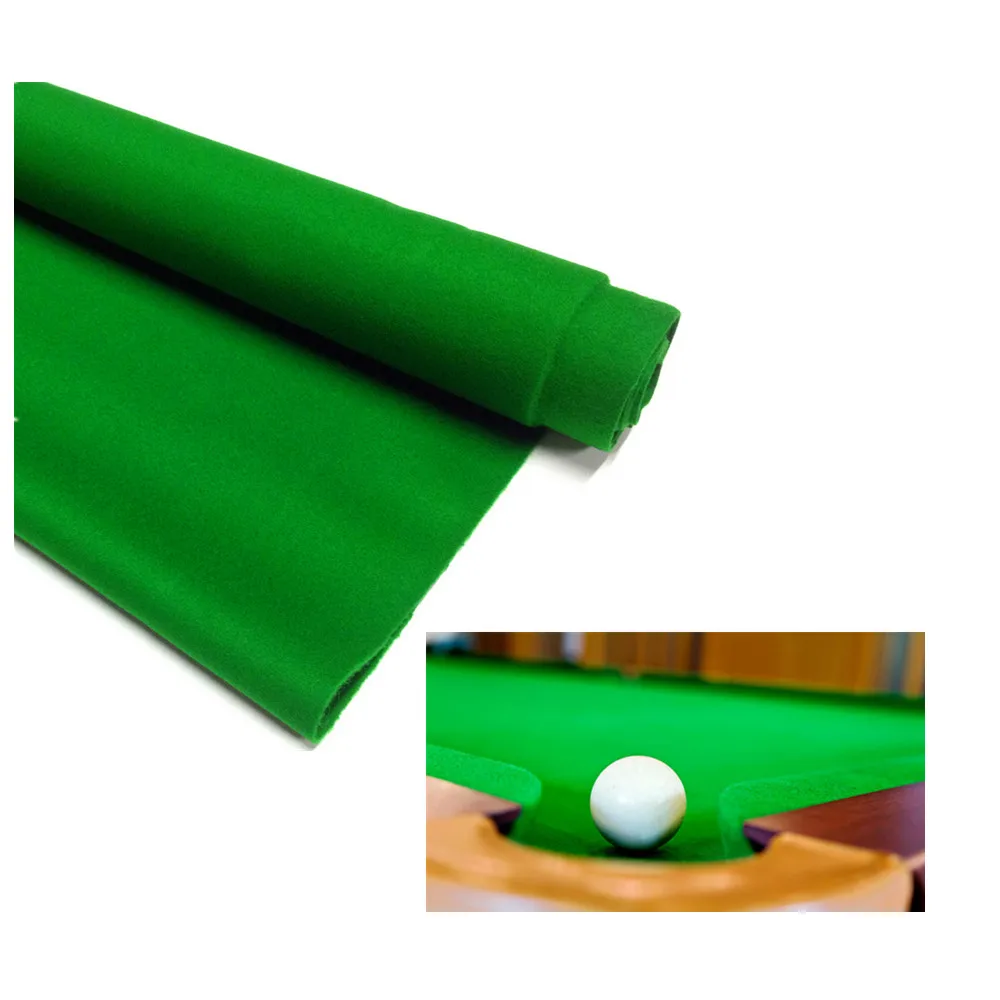  Customized Rectangle Plain Green Pool Table Felt Cloth Mat Cover for Playing