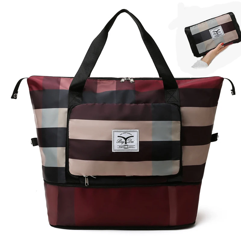 Large Foldable Travel Duffel Hospital Bag Cute Floral Tote Handbag Weekender Bags Carry On Overnight Bag