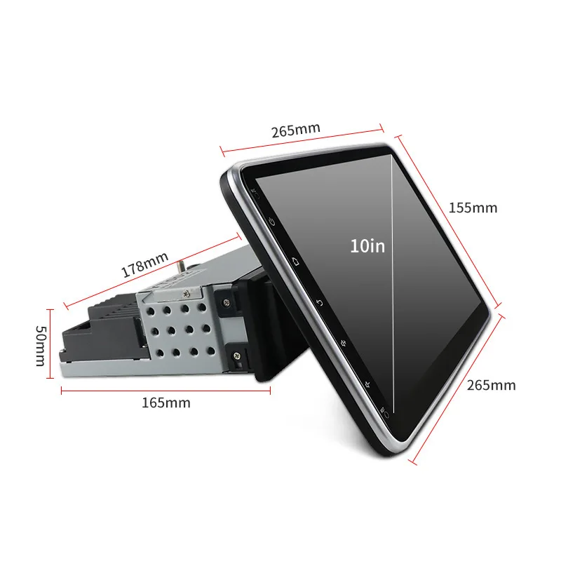 Universal 1 DIN Car Player 10-inch TFT Touch Screen Auto Radio 360 rotating screen GPS WiFi Stereo Autoradio