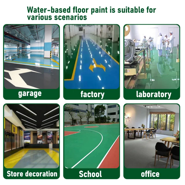 Waterborne Industrial Factory Floor Using High Glossy Resin Coating  Epoxy Paints