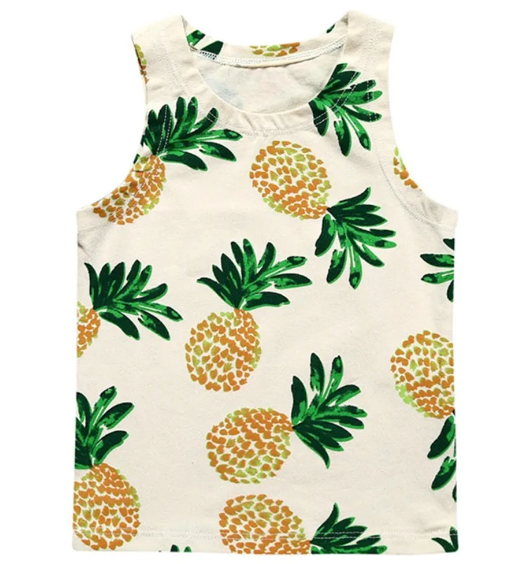 
Simple boys summer kids cotton breathable casual tank top 
