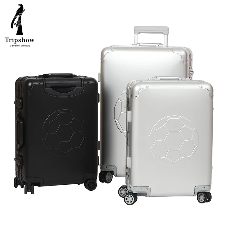 Fashionable Silver Suitcase Tsa Lock 360 Degree Wheel Full Aluminum Travel Carry On Luggage