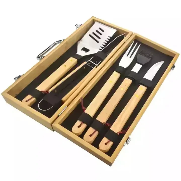 Custom Grilling Set With 5 Useful Bbq Grilling Tools Bbq Tools