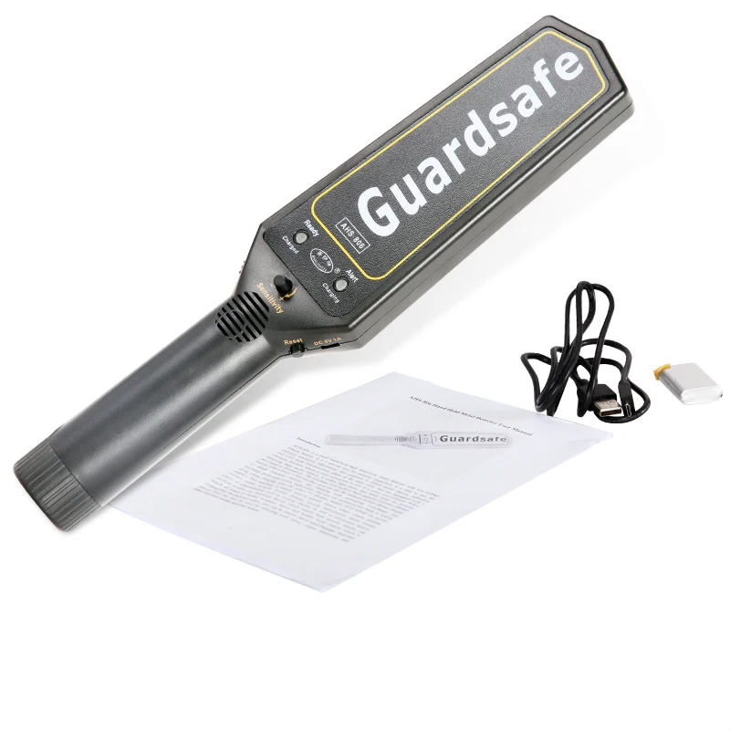 200 часов рабочего времени Ручной металлодетектор AHS-806 с USB зарядное устройство