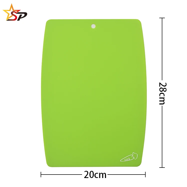 Plastic Chopping Board Set Mats with Food Icons BPA-Free Safe Set of 3 With Cutting Board