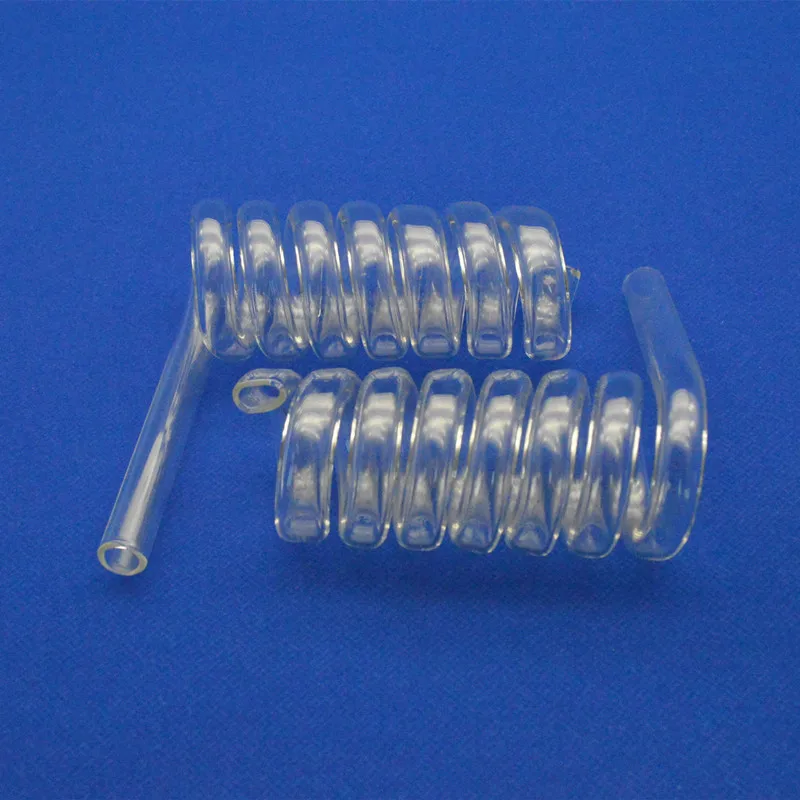 HF Factory Wholesale Customized Sprial Quartz Tubes