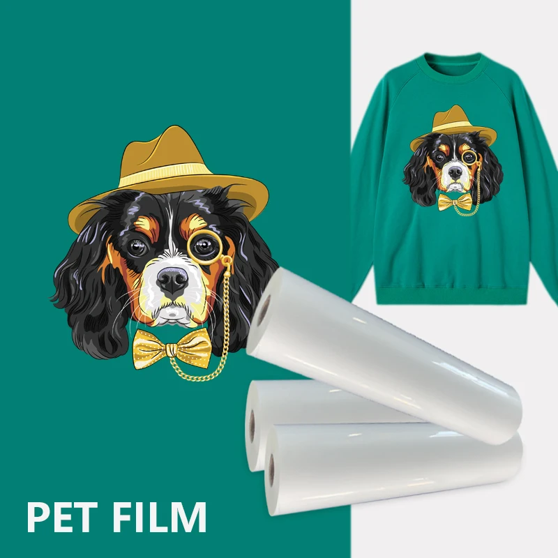 Printable 0.6*100m A3 dtf film rolls pet heat transfer film dtf a3 pet film