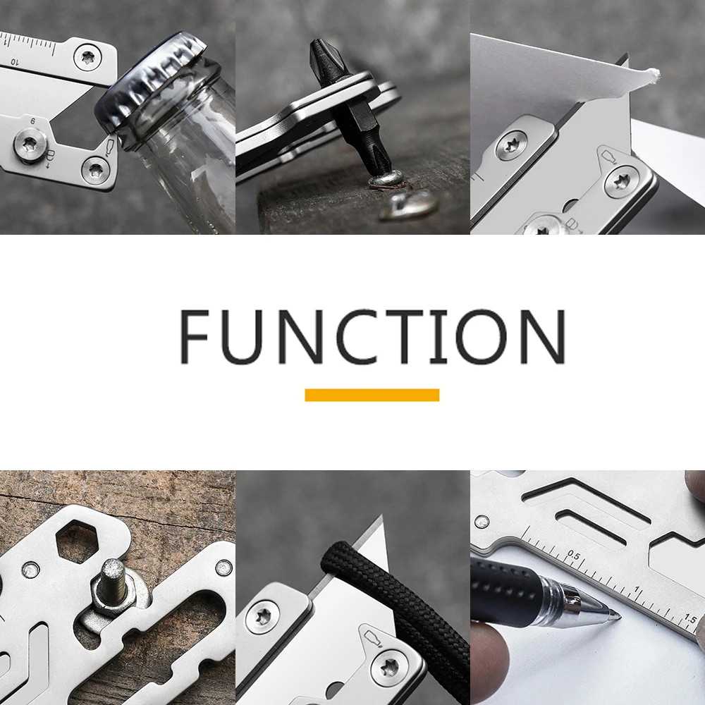 New Outdoor Fixed Blade Multifunctional Combination Tool Home EDC Tool with Safety Switch Pocket Knife