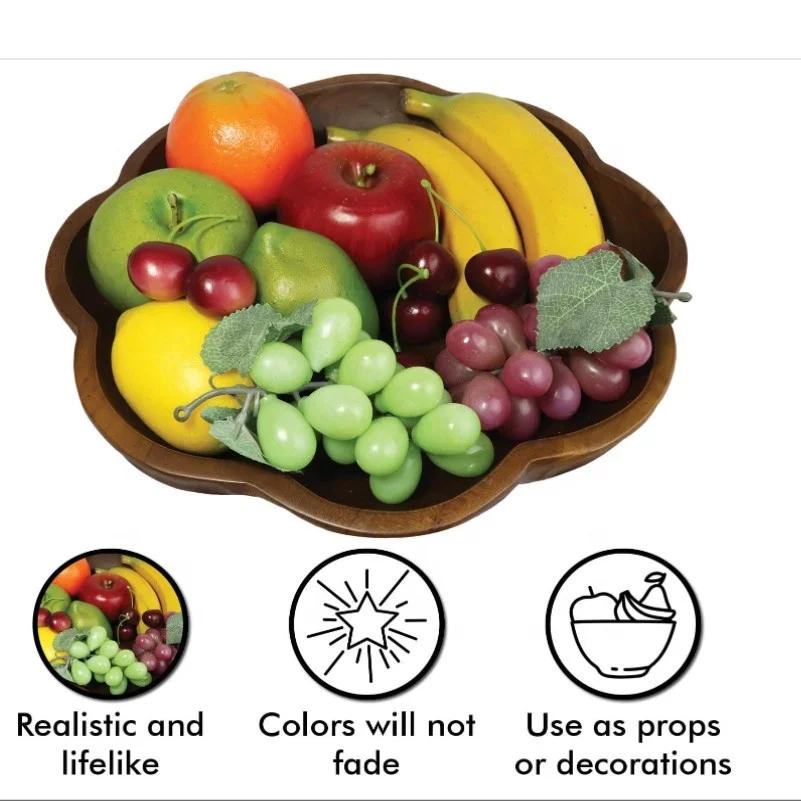 cheap foam decorative various wholesale artificial fruit set for home decor