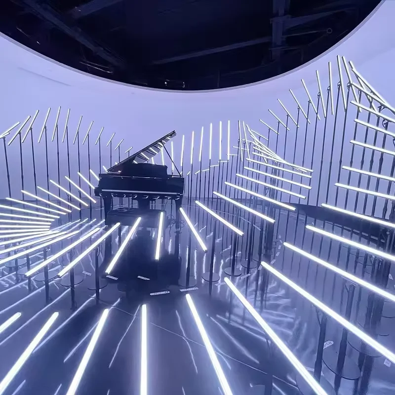 Dynamic RGB LED Light Tube Flipping Mechanical Kinetic Art Device Decorative Lamp for Sale