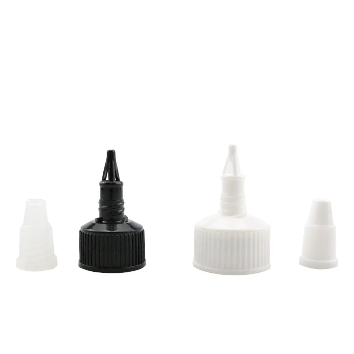 Manufacturer 20/410  24/410 28/410 Black Twist Top Open Dispenser Lid For Hair Oils And Liquid Bottles