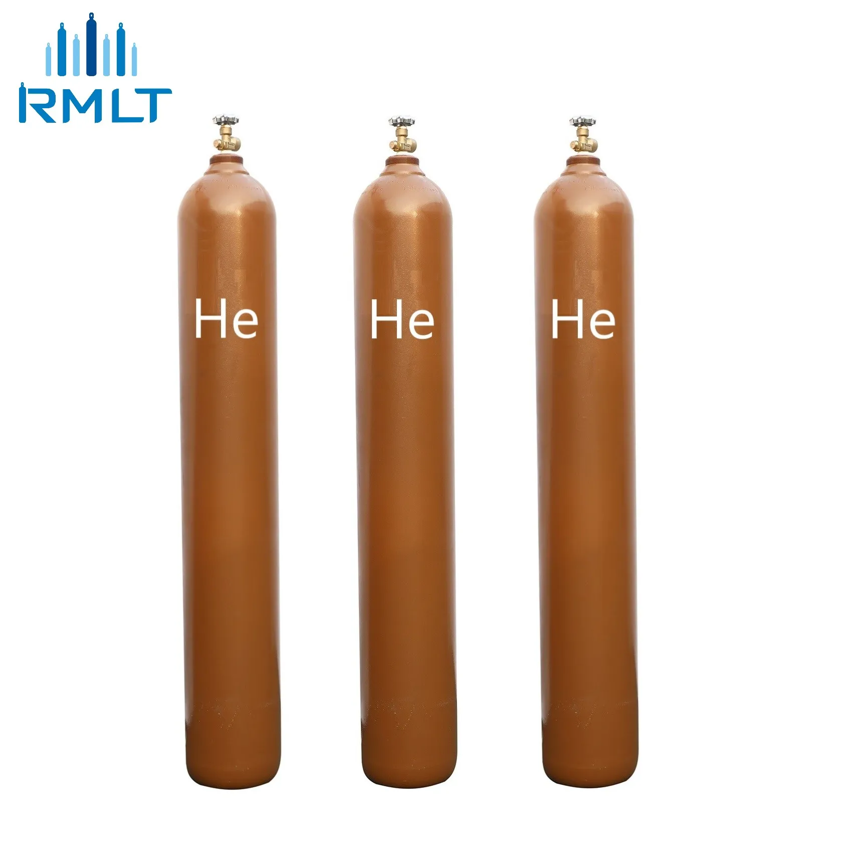 Industrial High Pure 99.999% Helium gas In 40L 50L Steel Cylinders Compress Helium Tank