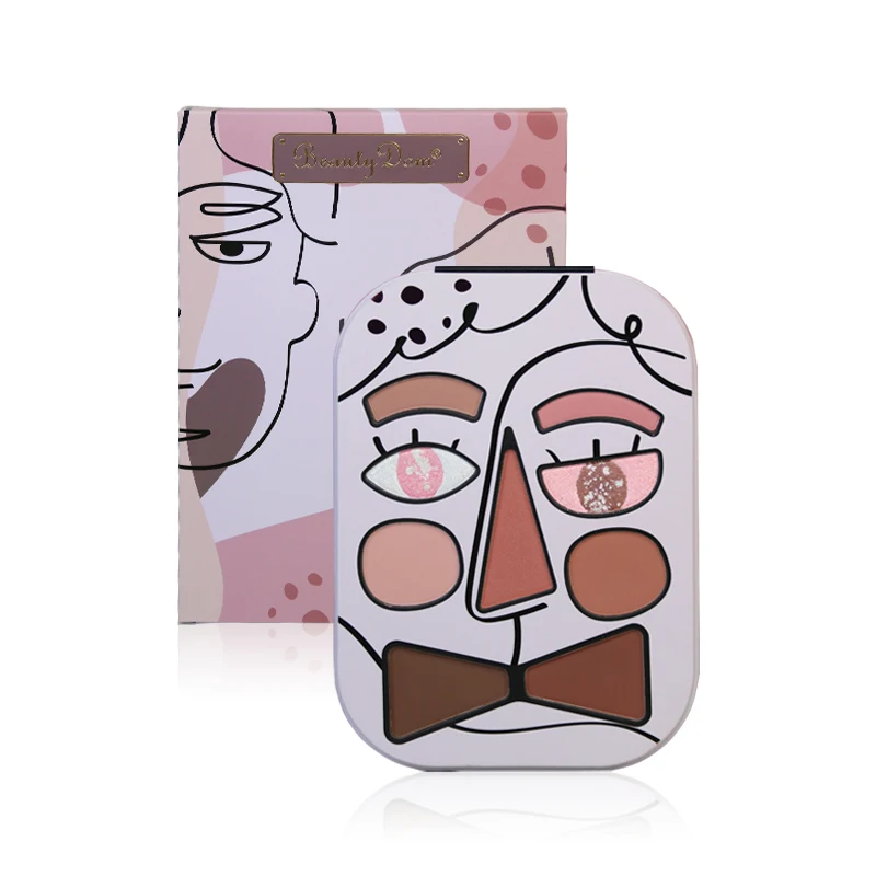 New Design Mixed Makeup Palette Long Lasting Contouring Eyeshadow Pressed Powder Blush Highlighter Palette