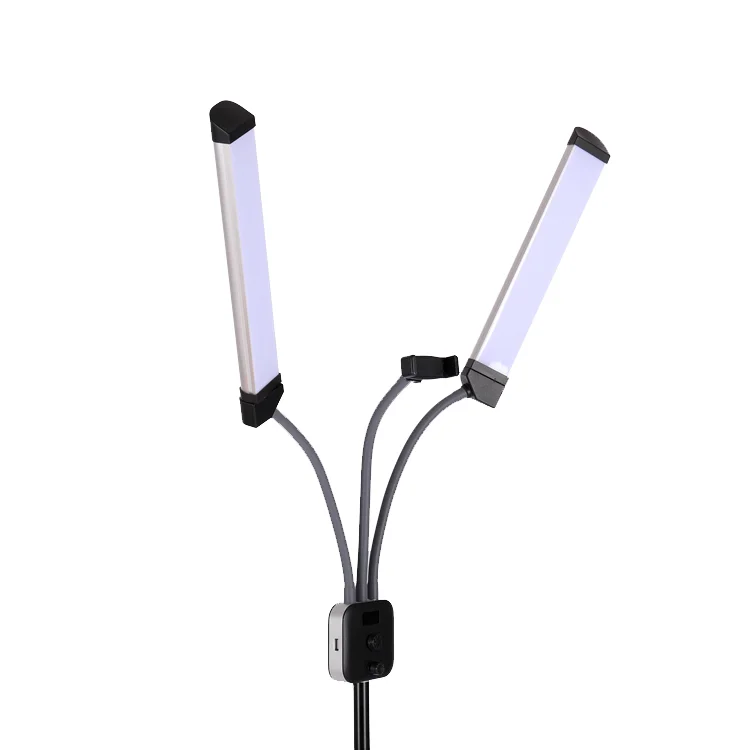 Dual led light double head professional photo beauty salon led floor light