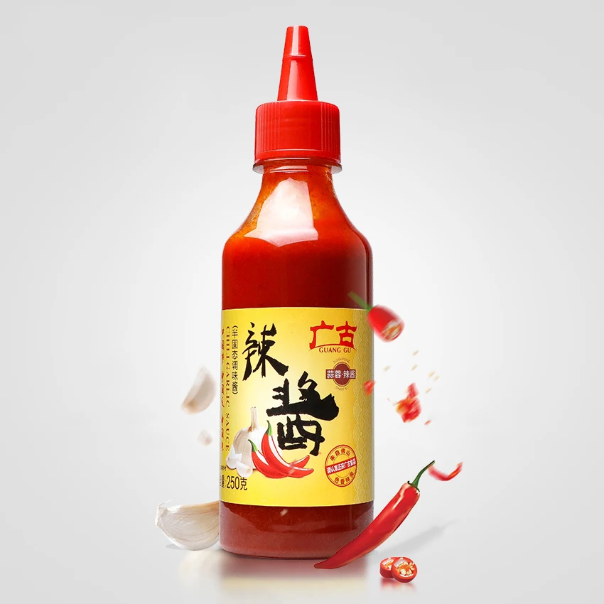 Wholesale Dipping Sauce 250g Hot Pepper Garlic Chili Sauce Condiments for Hot Dog