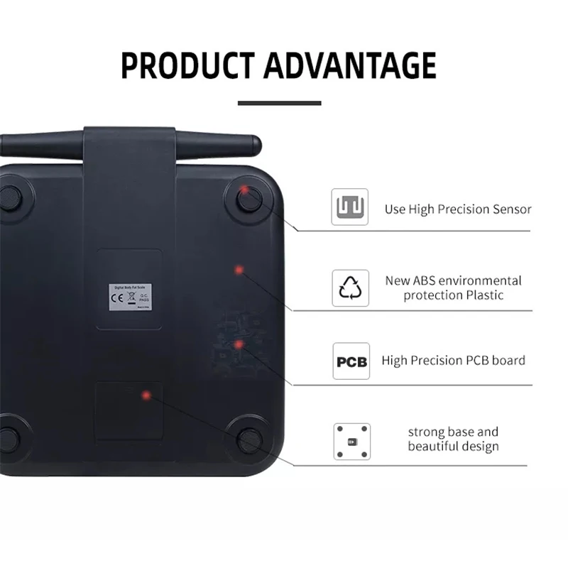 8 датчиков интеллектуальные электронные весы для баланса жира приложение электродов шкала измерения в организме анализатор