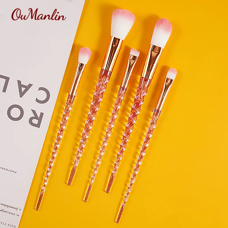 Hot Sale Professional Makeup Brushes Set 5 Promotional Gift Cosmetics Brushes OEM Acceptable