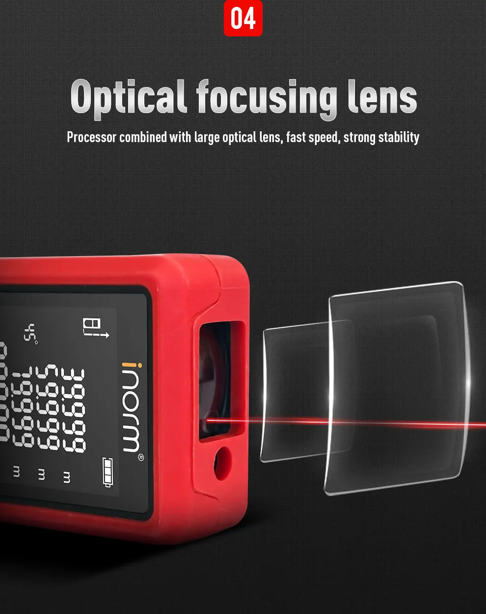 60m Laser Rangefinder Laser Distance Meter Laser Range Finder High Precision Measurement Portable Handheld Range Finder