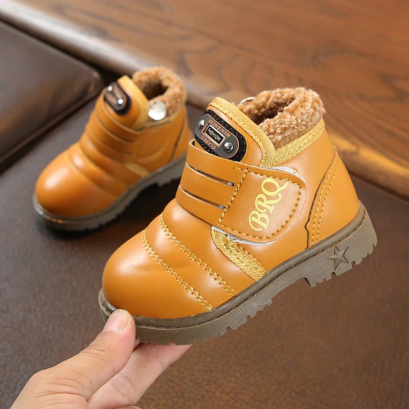 Зимняя Теплая обувь Детские Утепленные зимние сапоги с мехом