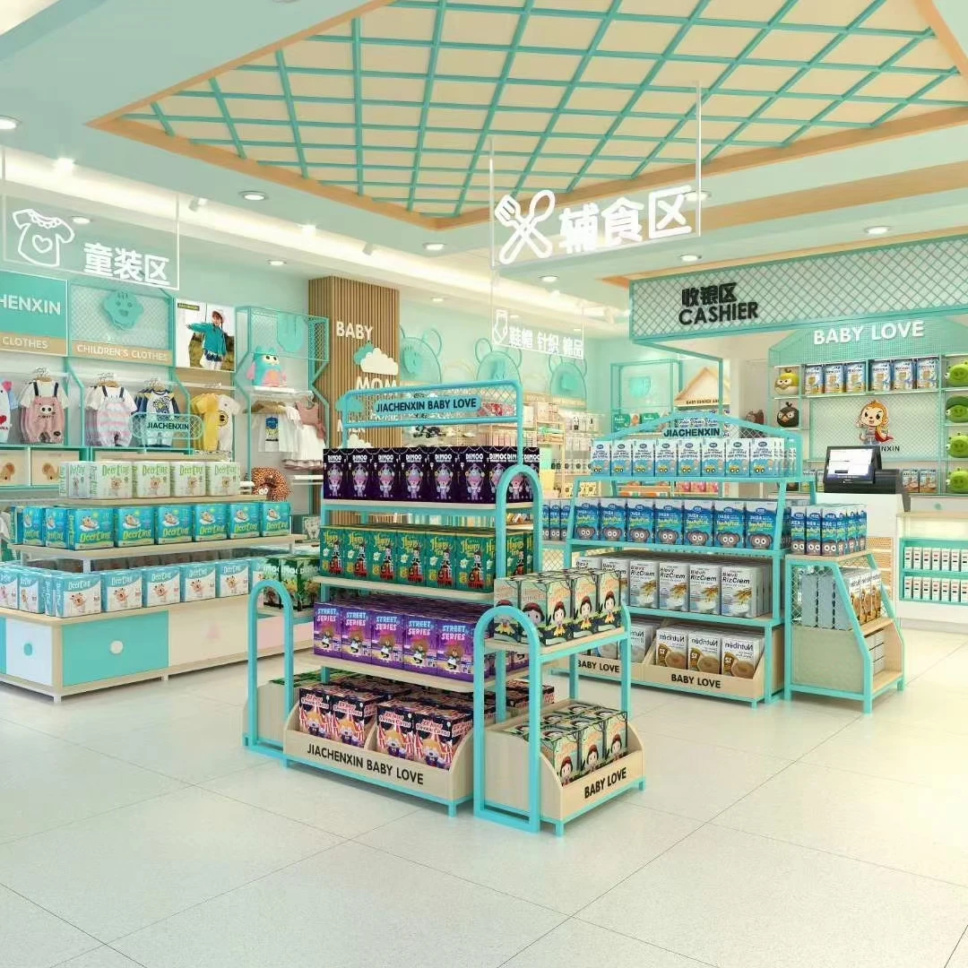 Meicheng Store Shelf Retail Supermarket Rack Light Duty Metallic Single-Sided Corner Wall Storage Shelf